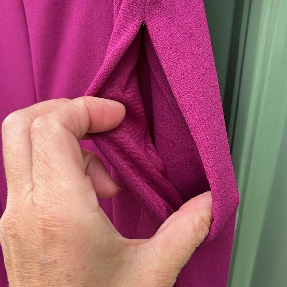 Women’s Split Leg Sleeveless Fully Lined Dressy Jumpsuit Size M - Picture 3 of 10